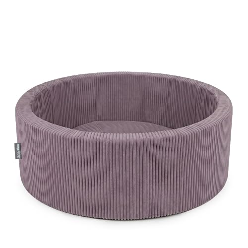 KiddyMoon Piscina para Bebé Y Niño, 90 X 30 Cm Sin Bolas, Piscina Infantil De Espuma Suave