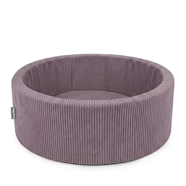 KiddyMoon Piscina para Bebé Y Niño, 90 X 30 Cm Sin Bolas, Piscina Infantil De Espuma Suave