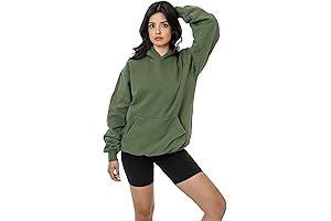 Los Angeles Apparel Premium Los Angeles Made Essentials Heavyweight Basic Cotton Hoodie...