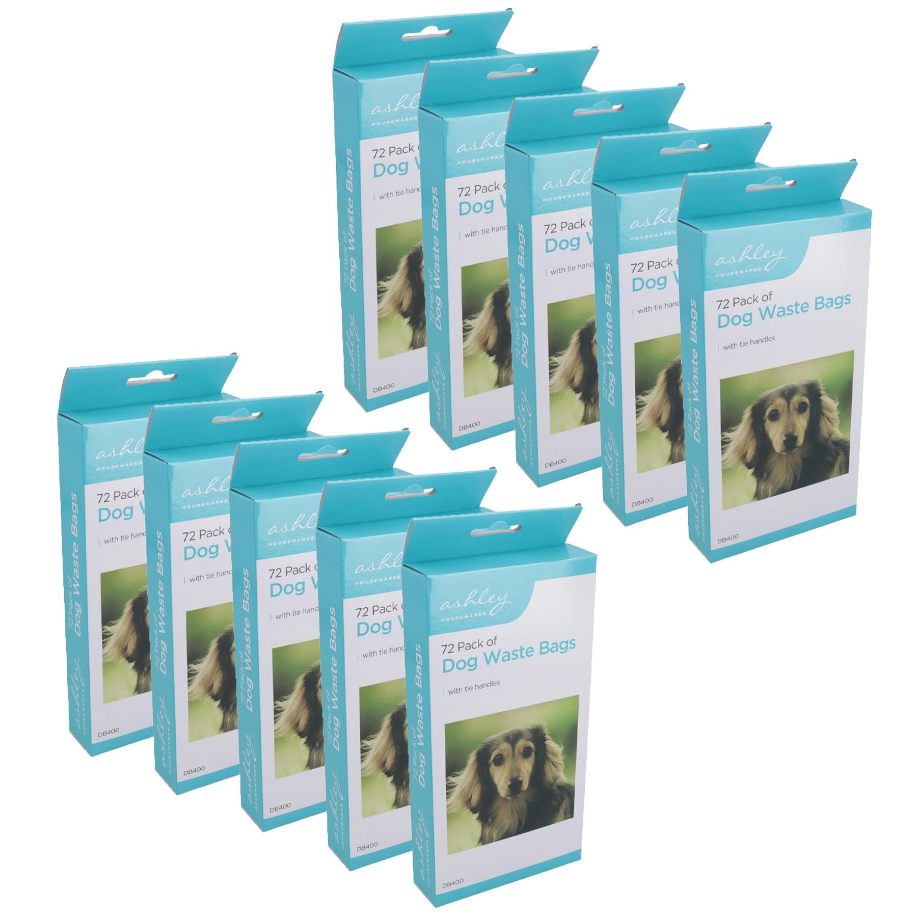 Sacs déjections canines biodégradables à poignées pour ramassage crottes de chien éco