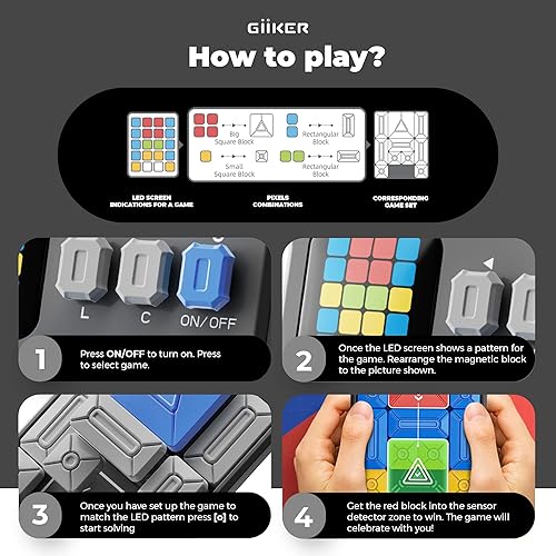 Miniatura 10 de GiiKER Super Slide - Rompecabezas original de más de 500 desafíos, juguetes para niños, juegos de viaje, regalos de cumpleaños, rellenos de