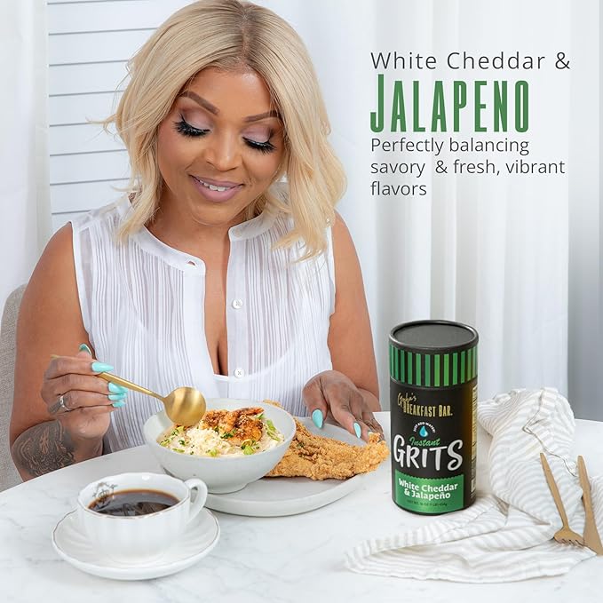 Gocha's White Cheddar & Jalapeño Instant Grits - 454g - Paquete Familiar 16 Porciones miniatura 7