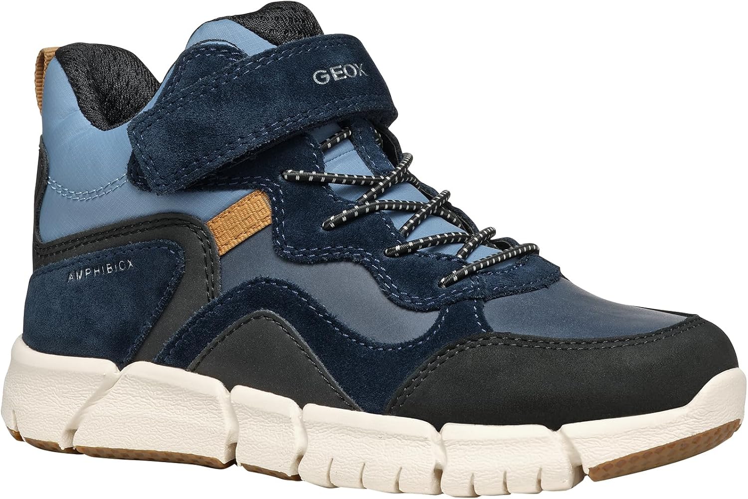 Geox Flexyper Boy B ABX (Little Big Kid) Ankle Boot, Navy Lt Blue, 10.5