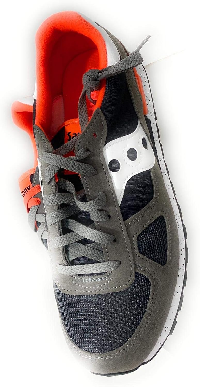 Saucony Kids Boys Shadow Original Lace Up Sneakers Shoes Casual - Grey,Orange : Clothing, Shoes & Jewelry