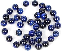 Vista 7 de AD Beads Cuentas de gema natural de 8 mm redondas sueltas con gran agujero de 2,5 mm, 40 piezas (turquesa africana)