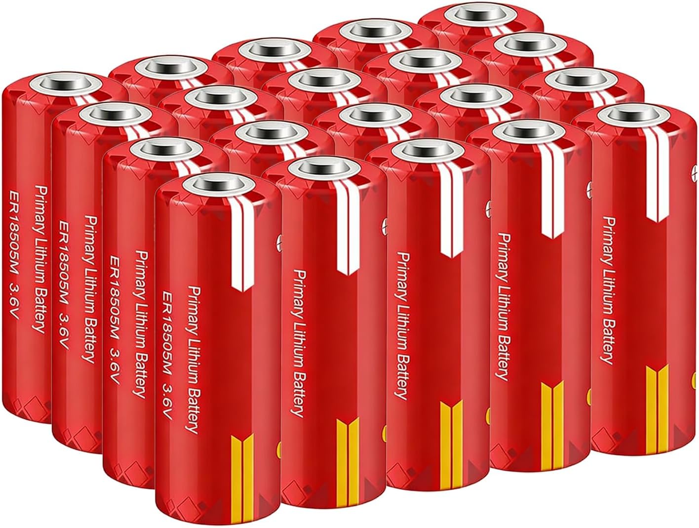 WEIMAA 20 Pack ER18505M Lithium Battery 3.6V 3500mAh Size A Primary Lithium Battery Non-Rechargeable