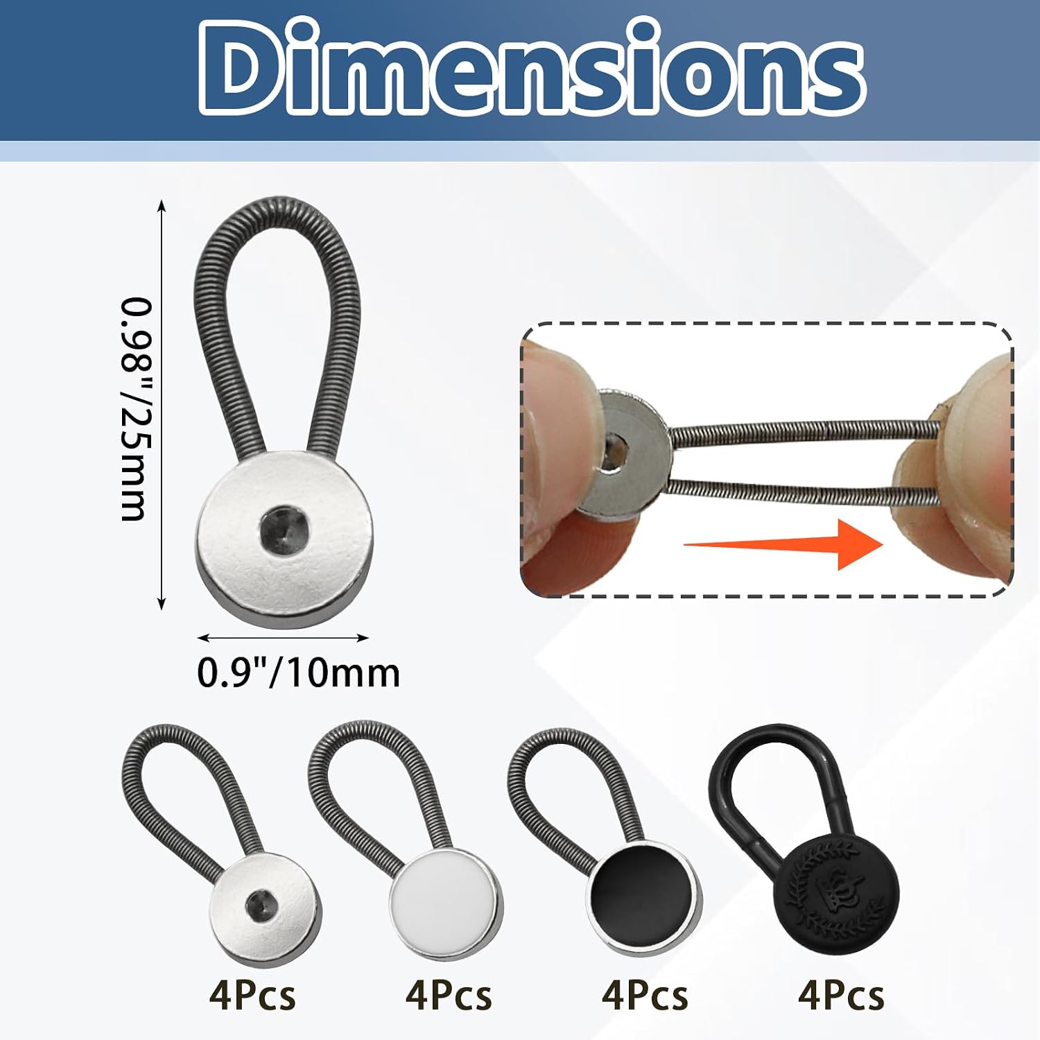 Uenhoy Plastic Collar Extenders for Mens Shirts