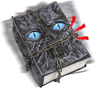 QEQEKAKA Halloween Decorations Indoor Magic Book, Can Move & Make Scary Noises Prop Book, for Haunted House Props, Halloween Party Gifts, Indoor Halloween Decor