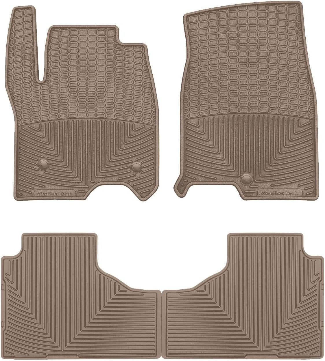 WeatherTech All-Weather Floor Mats for GMC Yukon, Tahoe, Suburban - 1st & 2nd Row (W568CO-W569CO), Cocoa