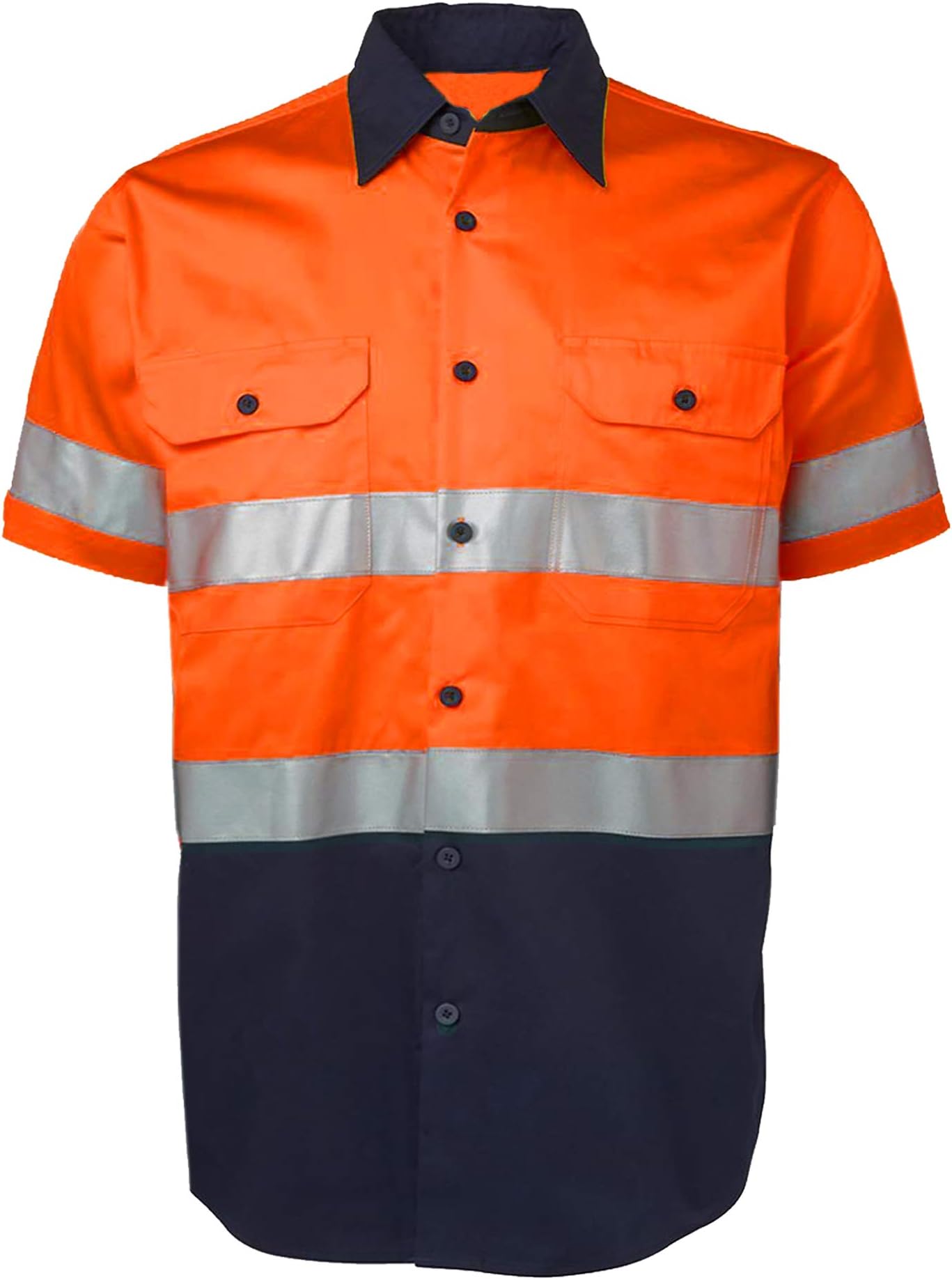 High Visibility Shirt for Men Reflective Hi Vis Work Safety Shirt Hi Viz Class 3