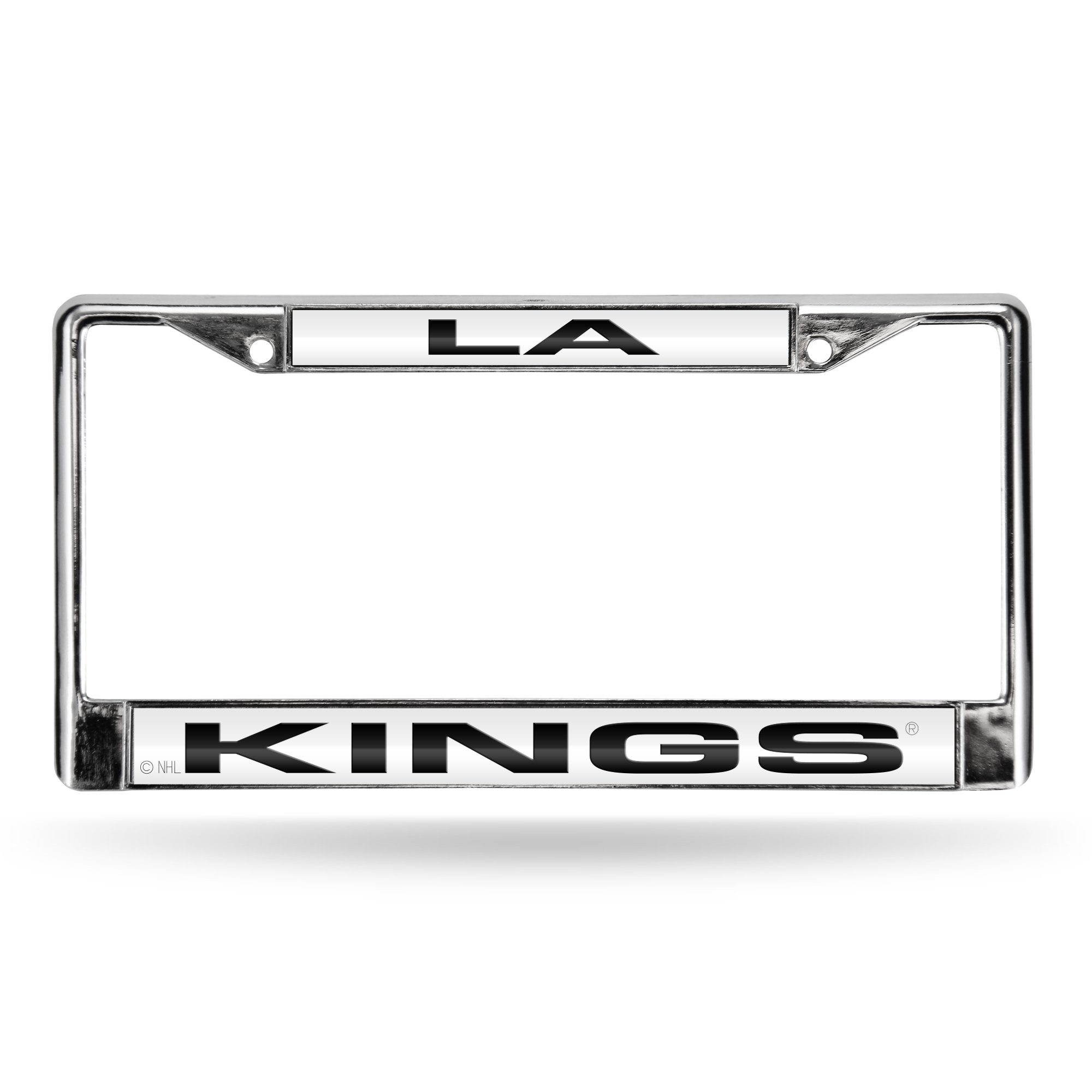 NHL Rico Industries Chrome Laser License Frame 12" x 6" Laser Cut Chrome Frame - Car/Truck/SUV Automobile Accessory
