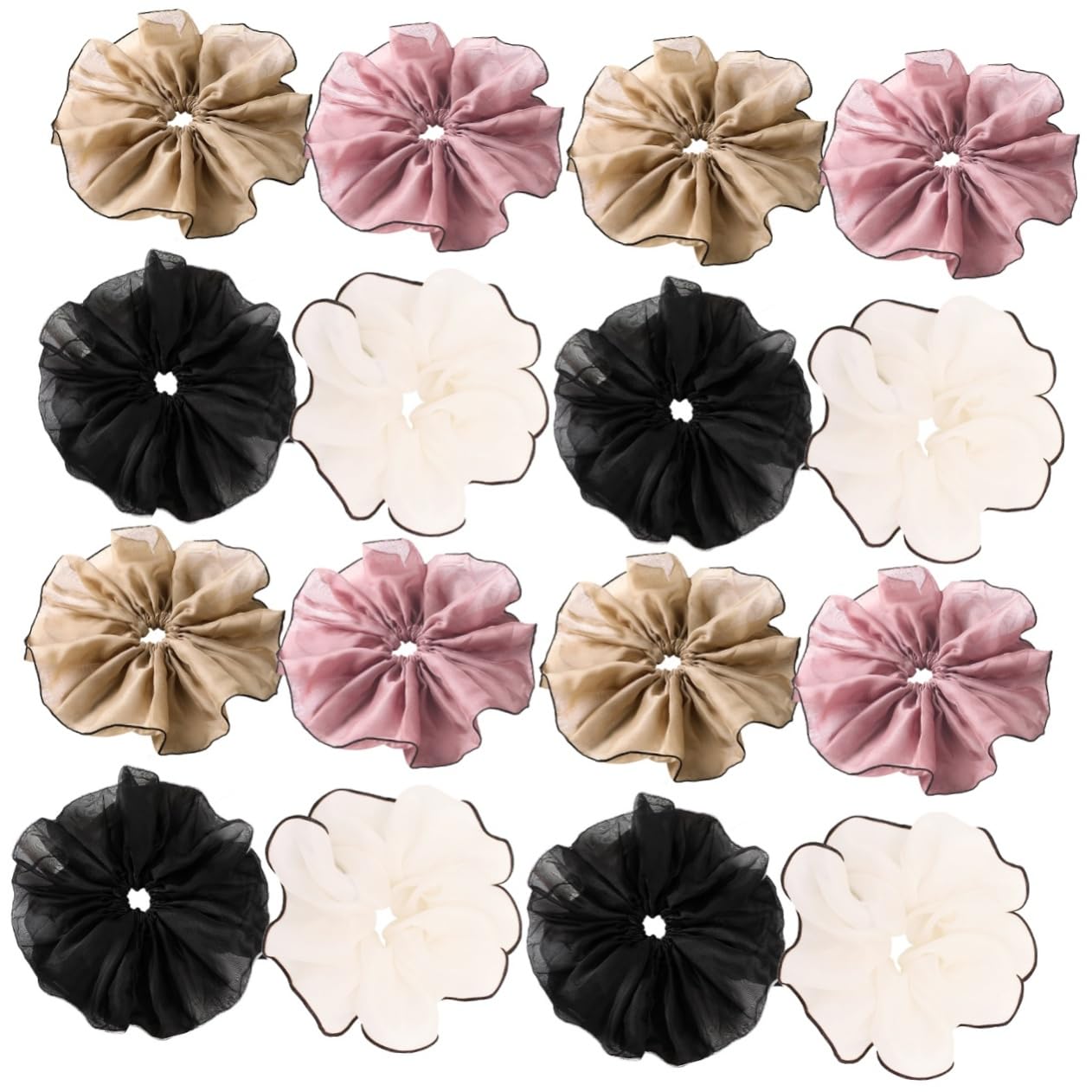 Didiseaon 4 Juegos De Coleteros Elásticos Para El Pelo Para Mujer Grandes Elásticos Elegantes 4 Unidades