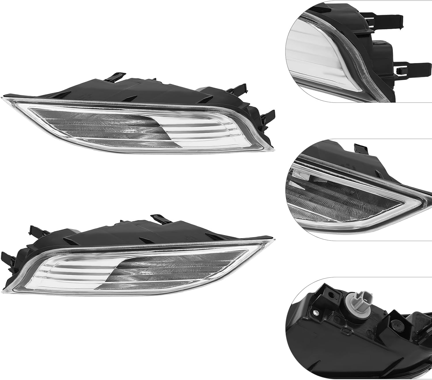 Halogen Front Turn Signal Light Fog Light For 2014-2020 Lexus GX460 GX400, Left & Right Side Front Bumper Turn Signal Lamp Fog Lamp Assembly Set (Driver + Passenger Side)