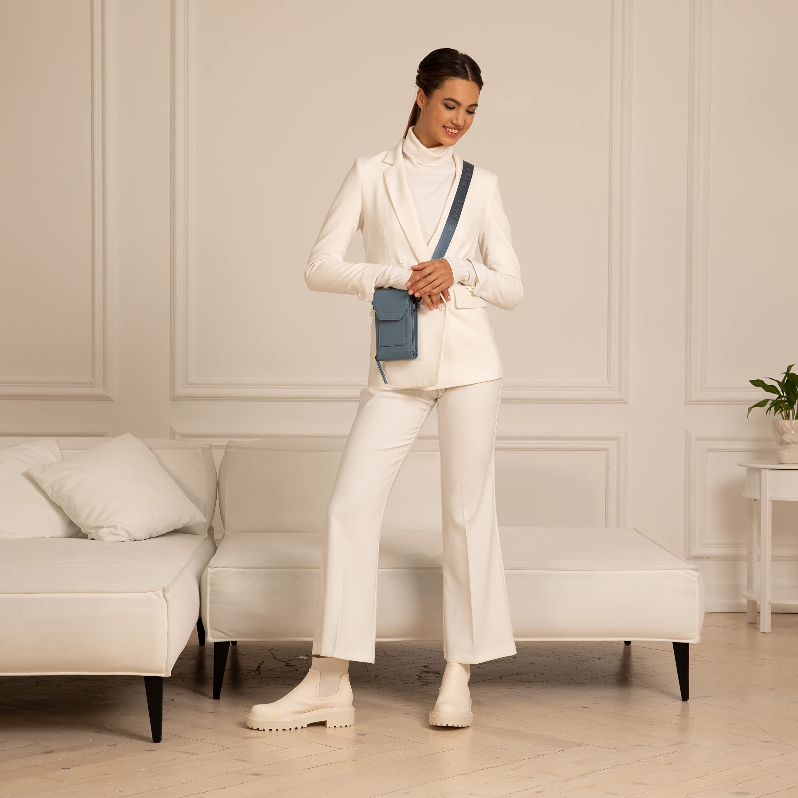 bugatti Almata Bolso para Movil Mujer Bandolera, Bolso Cartera