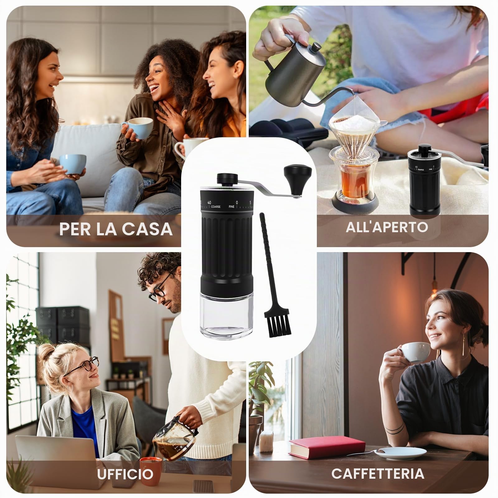 Corpower Macinacaffè Manuale Esterno Regolabile — immagine 7 di 13