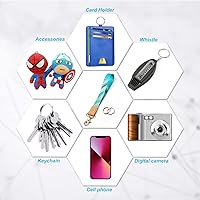 Vista 166 de Ecovision - Llavero con correa para llaves, llaveros de pulsera con 2 argollas para llaves para mujer