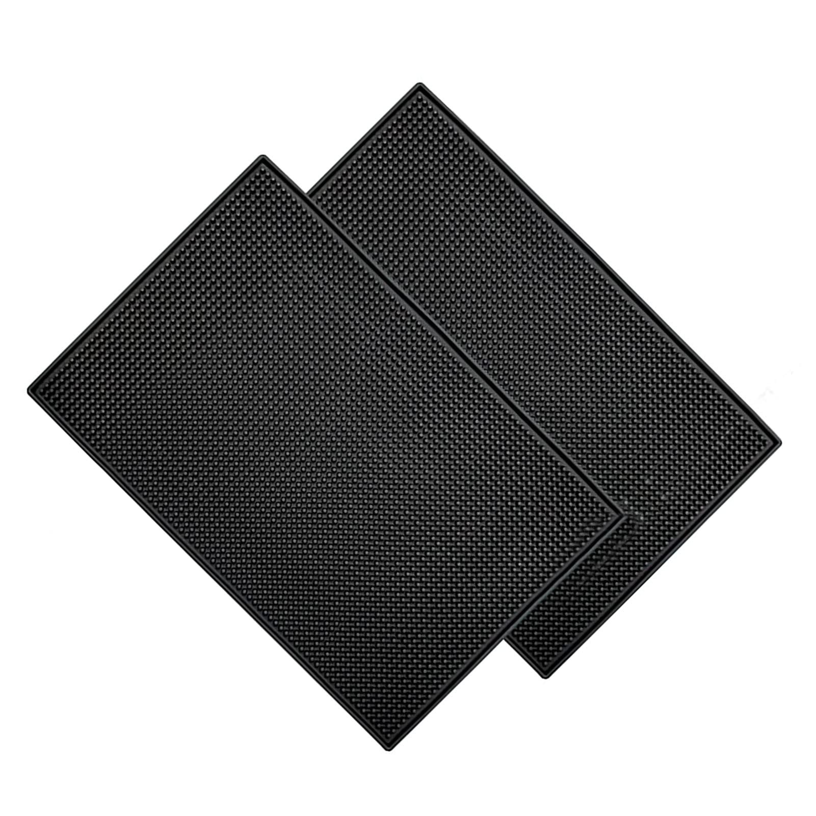 2 Pezzi Tappetini da Bar, Tappetino per Caffè Espresso, Cuscinetto di Drenaggio per Isolamento Termico in PVC, Adatto per Bar o Uso Domestico, Utilizzato per Fissare Bicchieri da Vino (30x40cm)