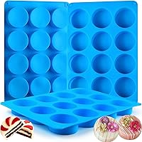 Sidosir 3-Pack Oreo Chocolate Silicone Molds, 12-Cavity Non-Stick Covers for Cookies, Candy, Mini Cakes & Jelly - BPA-Free, Dishwasher Safe