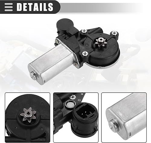 Miniatura 7 de Motoforti Conjunto del motor de la ventana eléctrica delantera derecha, motor de elevación de ventana, para Toyota RAV4 2.0L 2001-2003, metal,