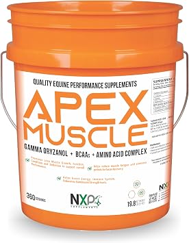 APEX Muscle Horse Supplement, Body & Strength Builder for Horses, Energy, Endurance, Recovery Support, 19.8 lb.