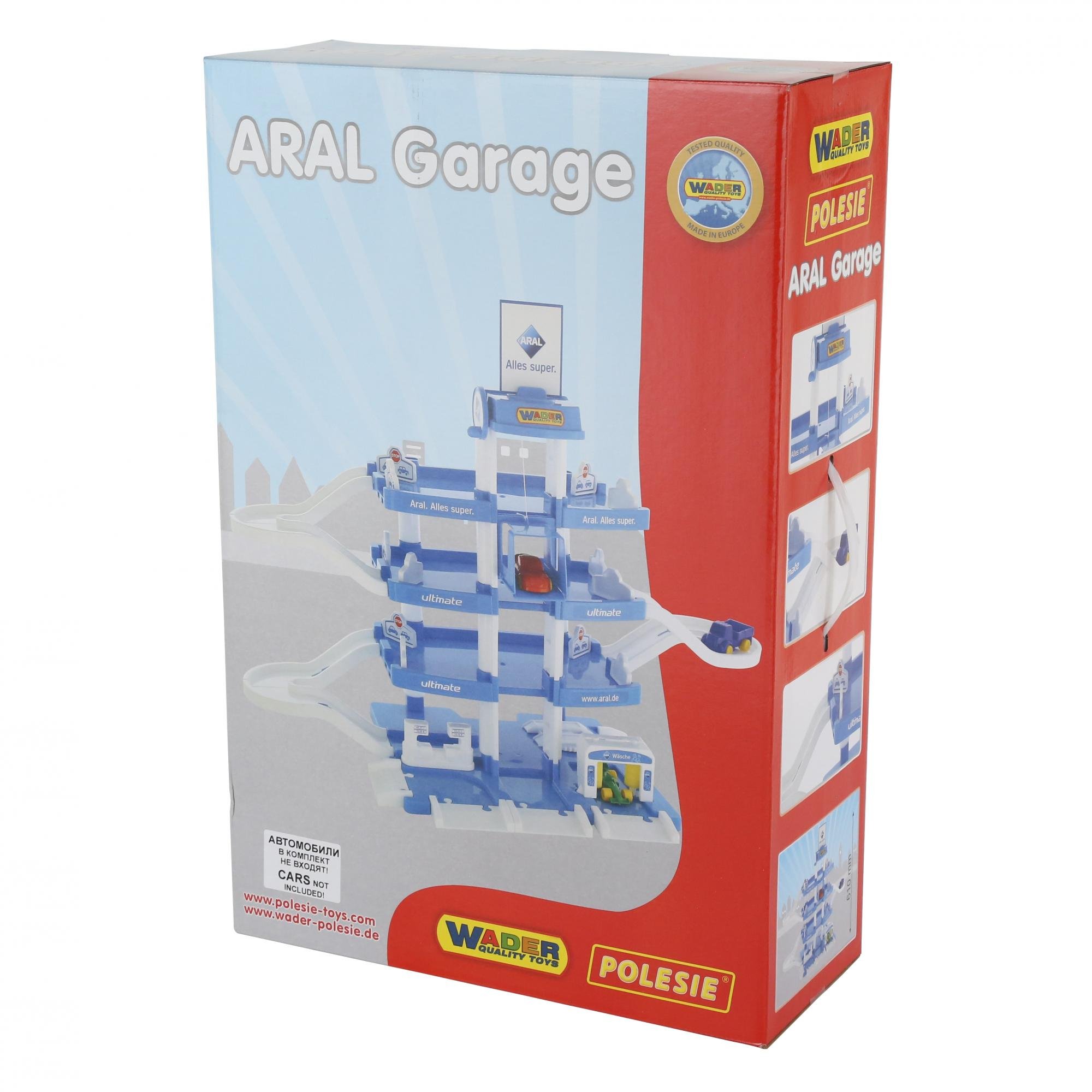 Wader Quality Toys 46086 Parkgarage 4 Ebenen ARAL