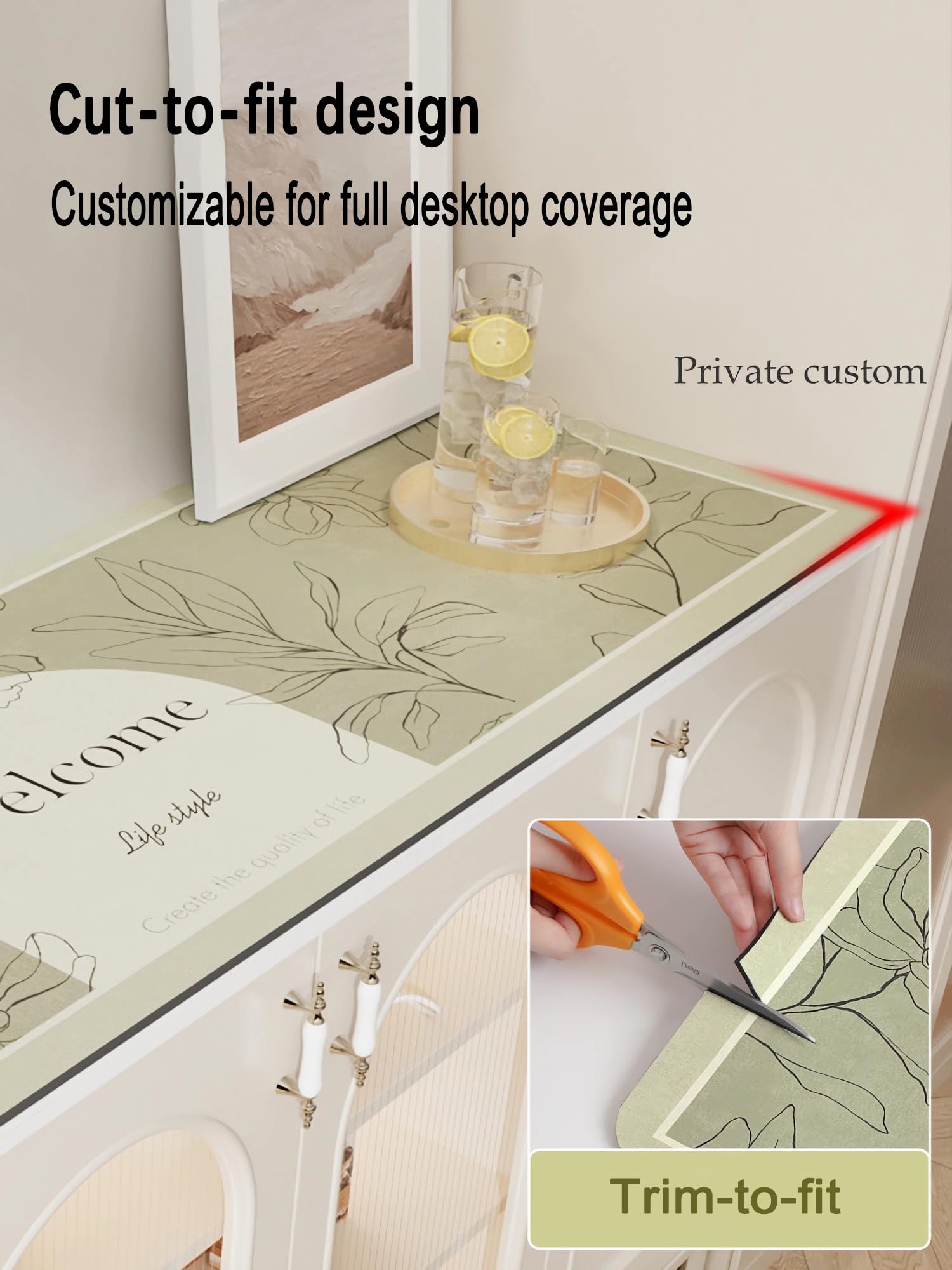 Amazon.com: Window Sill Mat,Narrow Adjustable Pad,Diatomaceous