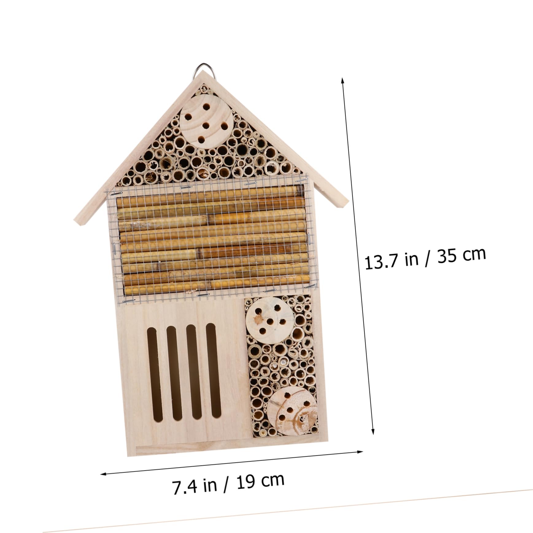 Casetta per Insetti in Materiale Sintetico Beige Design Unico, Rifugio Accogliente per Api e Insetti come Decorazione per Giardino e Casa
