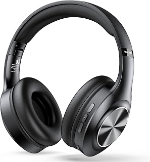 TECKNET Bluetooth Headphones Over Ear, 65 Hours Playtime and 3 EQ Modes Wireless Headphones with Microphone, Memory Foam Ear Cups, Hi-Res Audio, Deep Bassfor Home Travel Office Laptop PC Cellphone