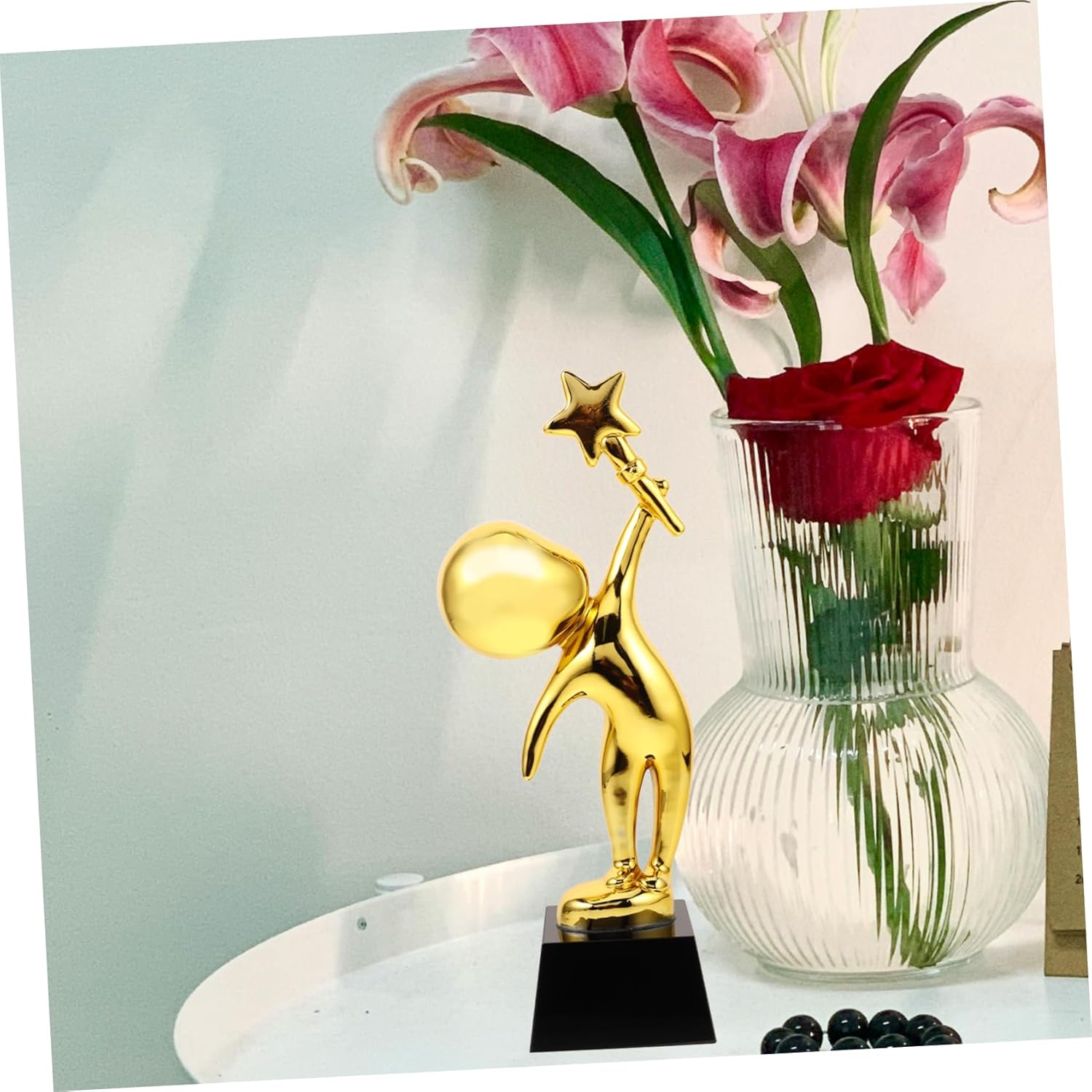 Dancing Style Trophy Resin Award for Students Creative Design for Dance Parties Kindergarten Competitions and Ceremony Decorations Bright Trophy Decor