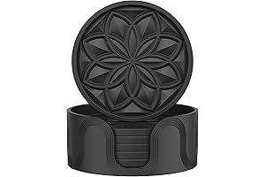 HFHome Silicone Coaster Set Provides Premium Tabletop Protection