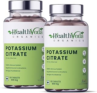 Boomers Potassium Citrate, 800 mg I 120 Veg Tablets I Support Nerve, Muscle, Joint & Bone Health I Helps Manage Electrolytes | For both Men & Women
