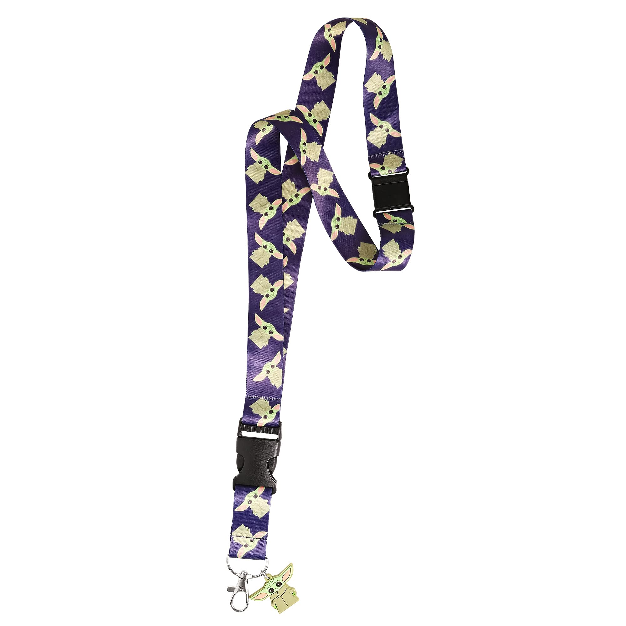 Disney Women's Grogu Lanyard Star Wars The Mandalorian Grogu The Child Lanyard For Id Badge Holder, Official License