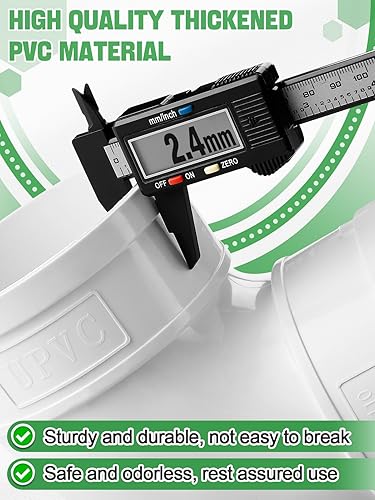 Miniatura 6 de Juego de 2 alimentadores automáticos para pollos sin residuos, capacidad de 13 libras, de PVC, resistente, para gallineros, puerto de alimentación