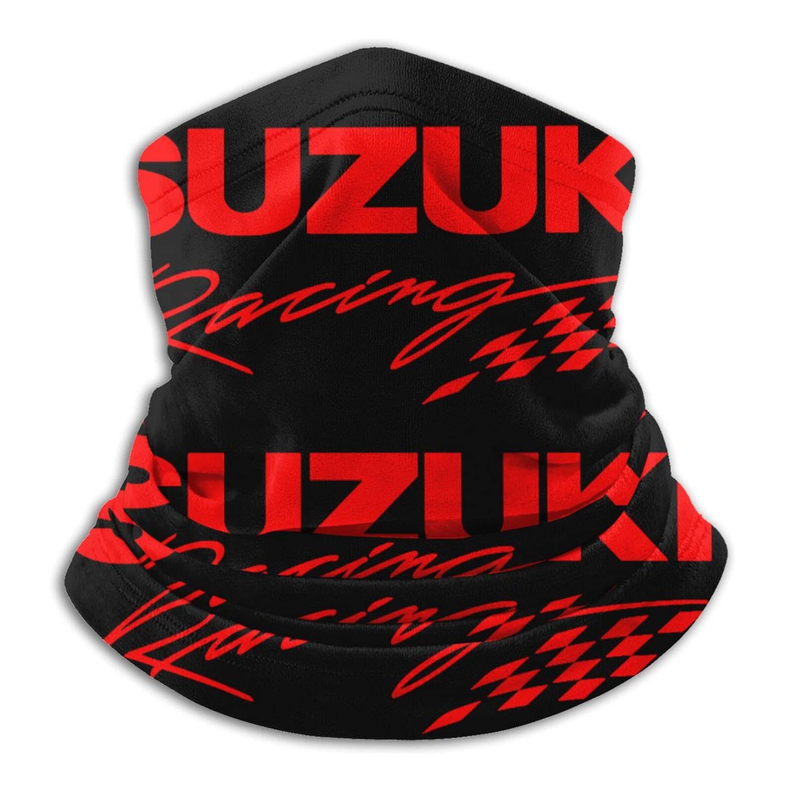 Men's Suzuki2 Suz-Uki Racing Microfiber Neck Warmer Neckgaiters Windproof Dustproof Uv Protection Neck Gaiter Scarf