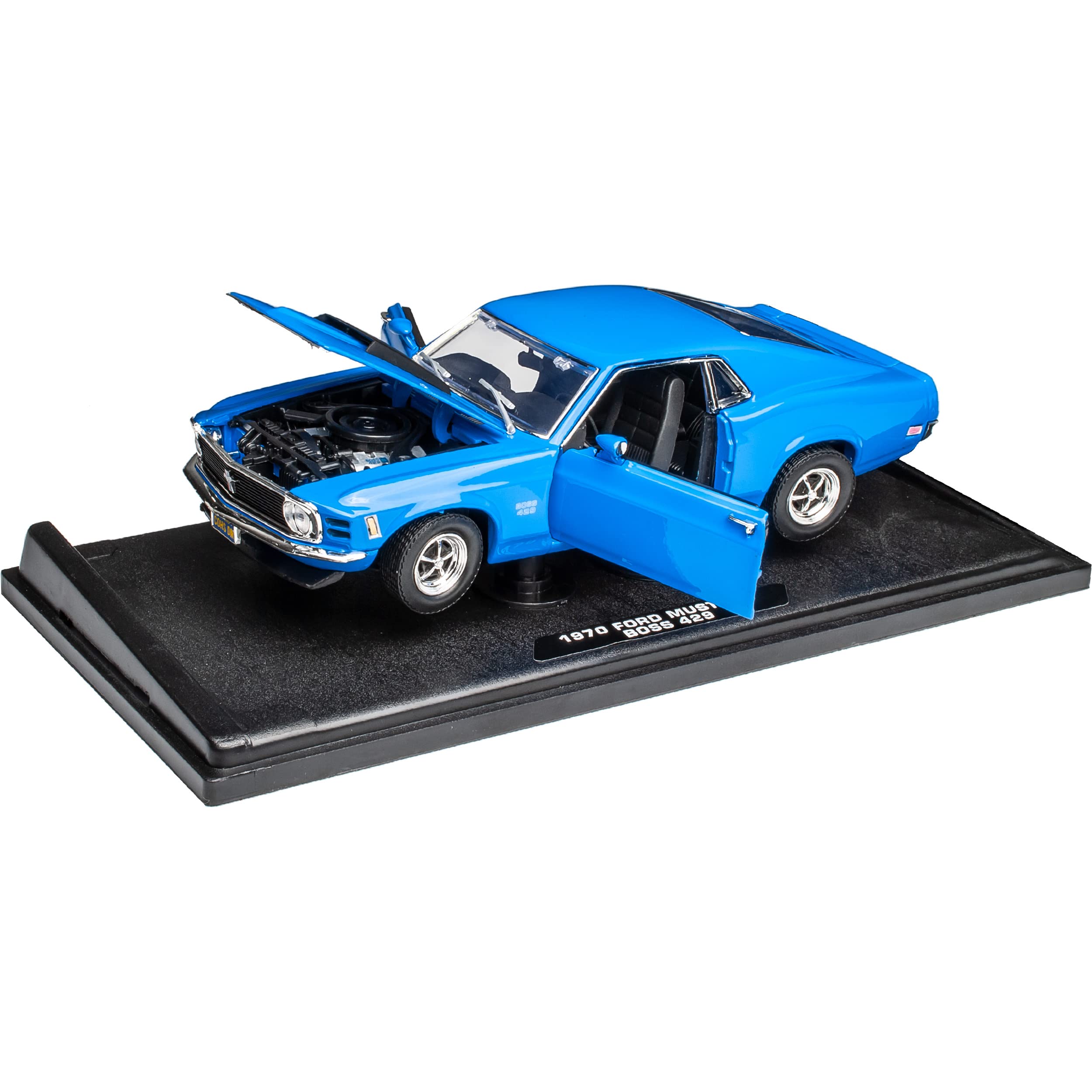 Motormax Ford Mustang Boss 429 Coupe Blau Typ I 3. Generation 1969-1970 1/18 Modell Auto