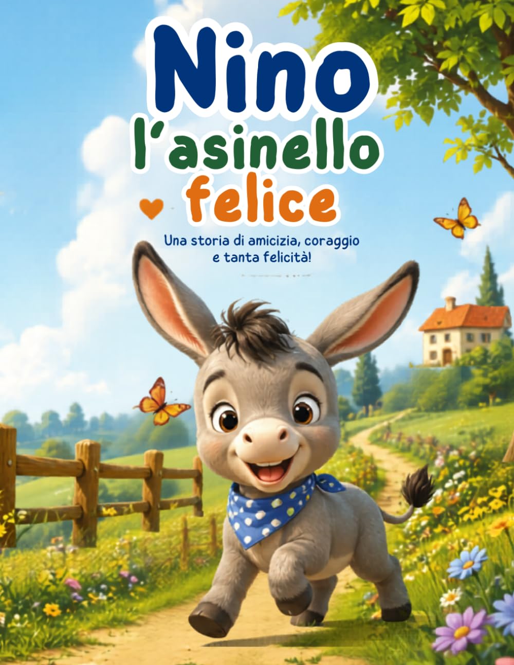 Nino l'asinello felice: una storia di amicizia, coraggio e tanta felicità-Libro da colorare (Il Giardino Delle Storie)