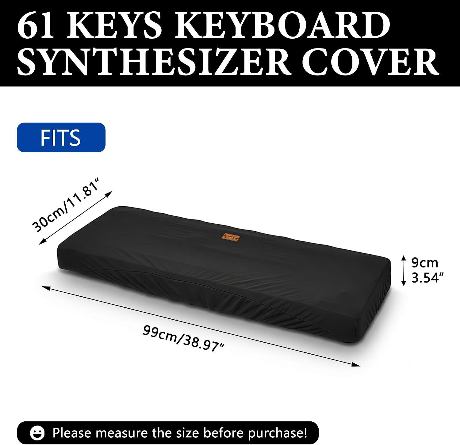 Musiin Premium 61 Key Piano Keyboard Cover Compatible with Roland FA-06