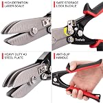 Toolwiz 5 Outils en tôle de lame, outil de sertissage de conduits pour la descente de l'eau 24-26, tuyau de poêle, acier inoxydable, systèmes de ductification de ventilation, 10-1/2" HVAC Criper métallique de tôle Crimmer efficace pipe Crimer