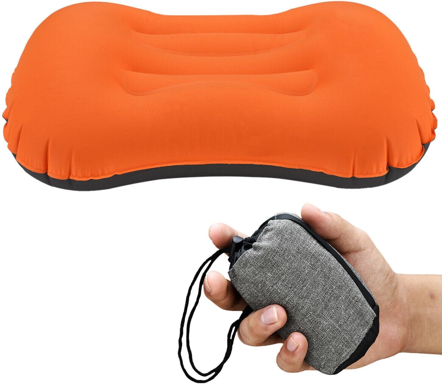 Amazon.com: Air Pillow Inflatable Cushion Portable Head Rest Compact ...