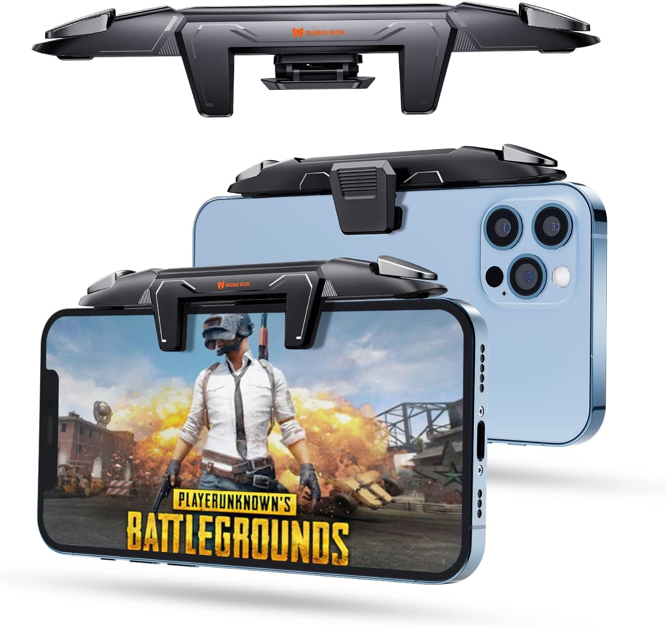 Black Shark Mobile Phone Controller for Android & iPhone, Game Controller Compatible with PUBG Mobile/Knives Out/Call of Duty Mobile, Phone Triggers for Gaming with Sensitive Shoot and Aim