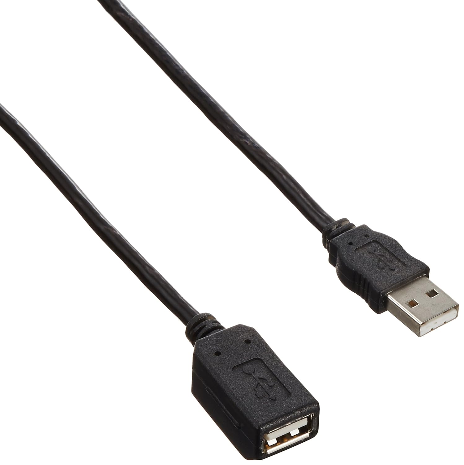 エレコム Elecom USB-EAM2GT USB Cable, Extension, USB 2.0 (USB A Male to USB A Female), Built-in Magnet, 6.6 ft (2 m), Graphite