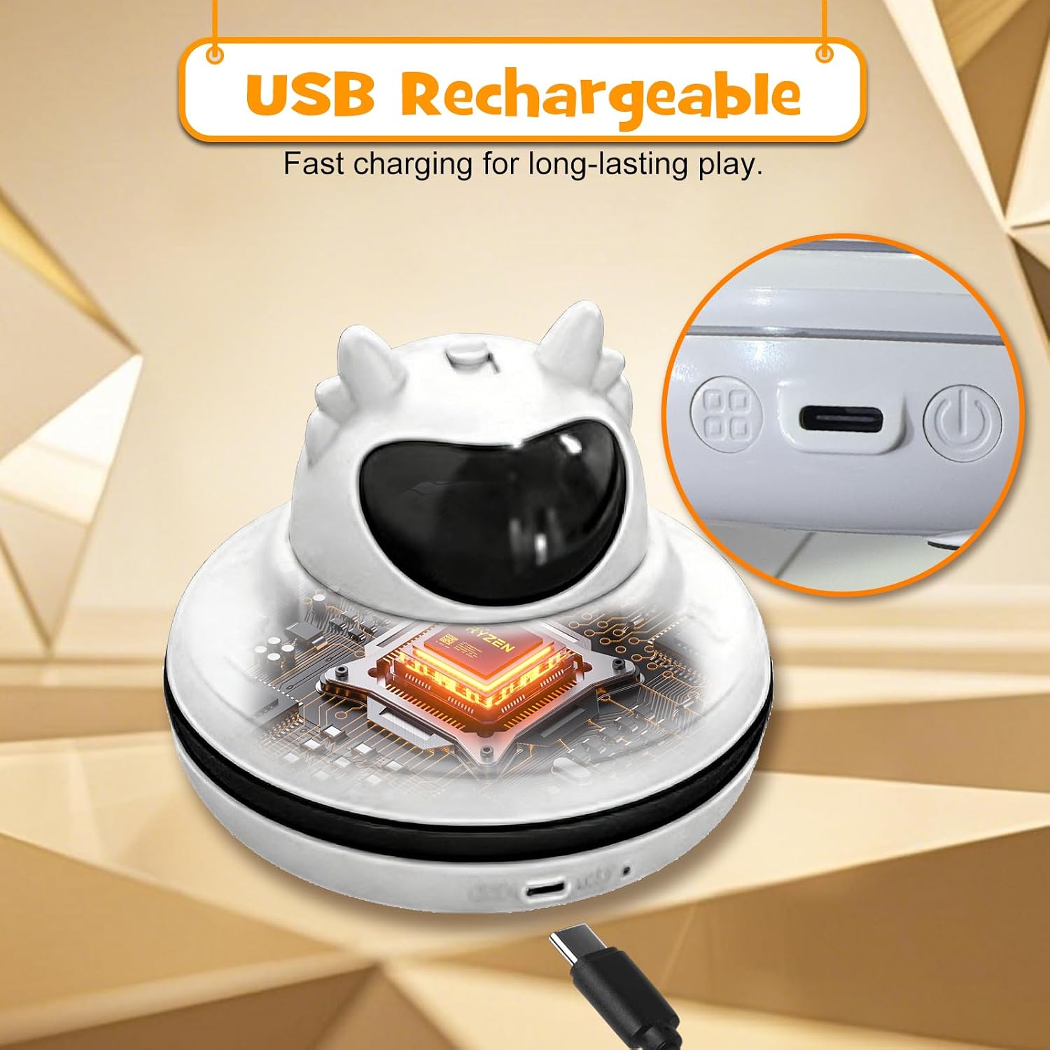 3 in 1 Automatic Interactive Cat Toy for Indoor Cats, USB Rechargeable Adjustable Laser, 360° Rotating Feather Wand, Real Bird Chirp, Motion-Activated Hide Seek Mat, Auto-Off, Quiet Operation