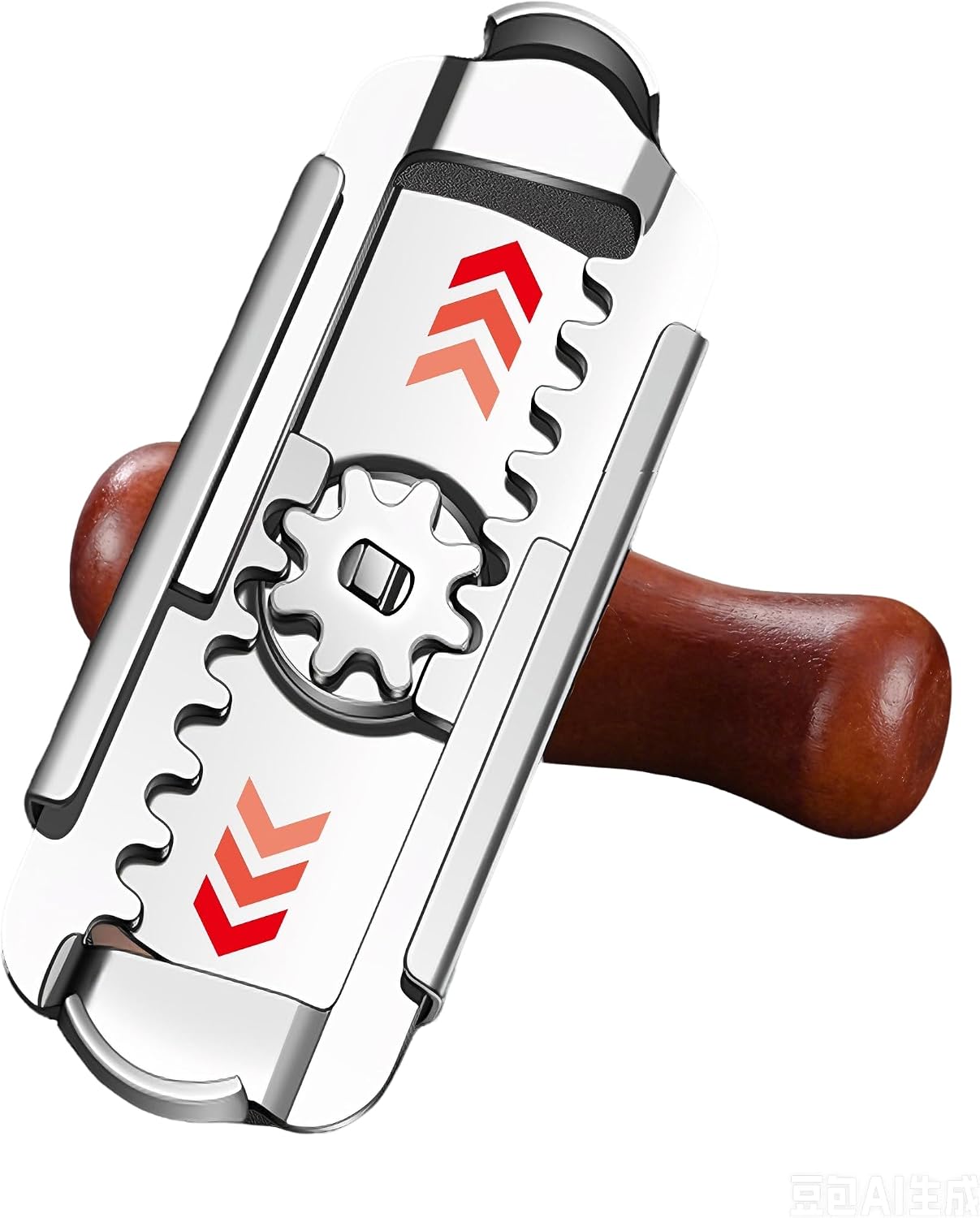 304 Stainless Steel Jar Opener Adjustable Universal Fit Bottle Opener | For Seniors & Arthritis Hands – Easy Grip Wooden Handle, Durable Rustproof Can Opener for Small to Large Lids