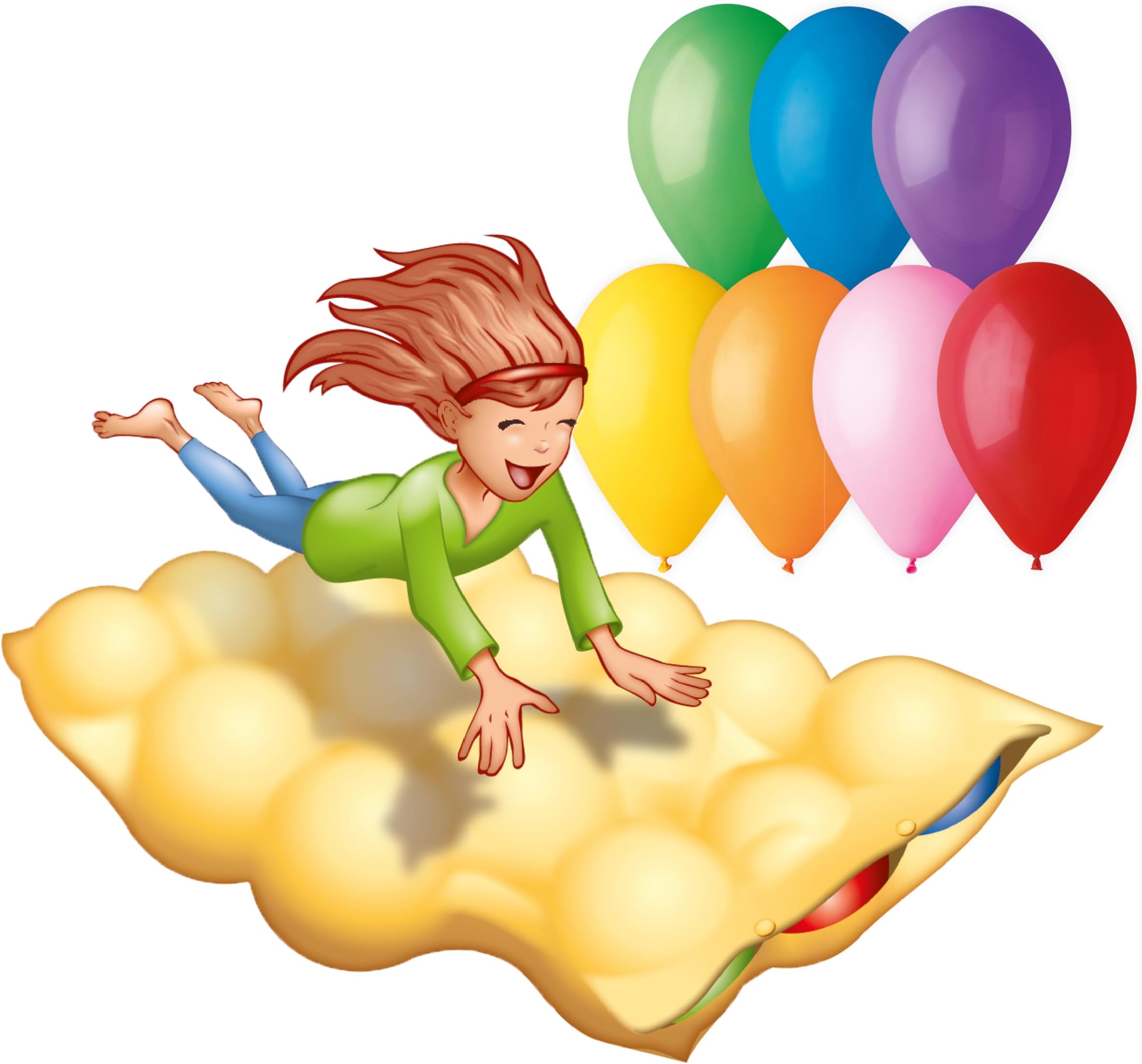 15 cm Jumping Balloon (Assorted Colors)