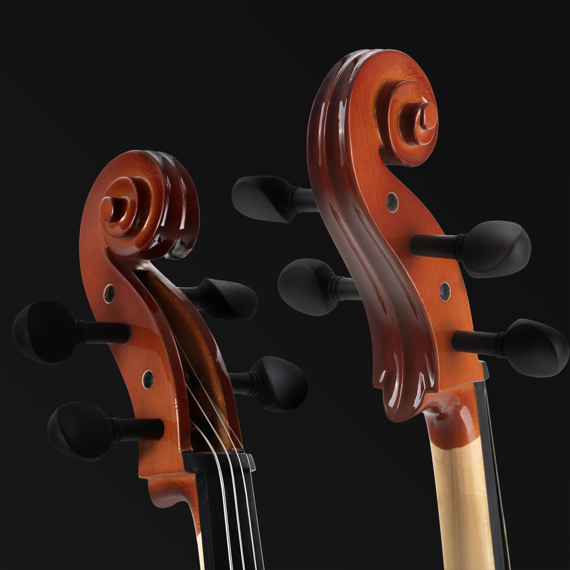 Classic Cantabile CP-200 4/4 Antique Cello Set - vollmassiver Fichten- und Ahornkorpus, Palisandergriffbrett, Feinstimmer & gepolsterte Tasche - Ideal für Anfänger & Fortgeschrittene