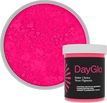 DayGlo Better Choice Neon Pigments Aurora Pink Fluorescent Color Powder for Paint, Ink, Coatings & DIY Applications - 16oz