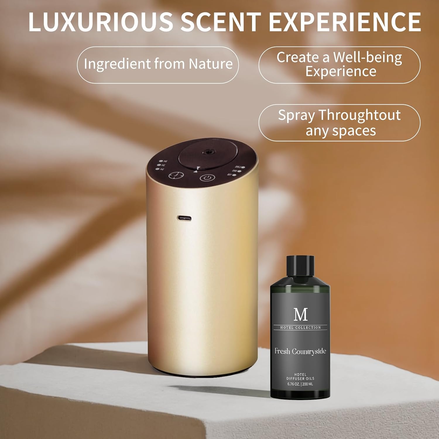 Hotel Collection Diffuser Oil- Fresh Countryside, 6.76 Fl Oz, Home Luxury Aroma & Hotel Fragrance Diffuser Oil- Essential Oils for Aromatherapy