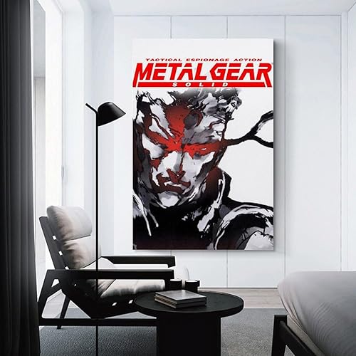 Miniatura 3 de SEINEMBSC Metal Gear - Póster de lienzo sólido para pared, sala de estar, dormitorio, decoración del hogar, 20 x 30 pulgadas (19.7 x 29.5 in)
