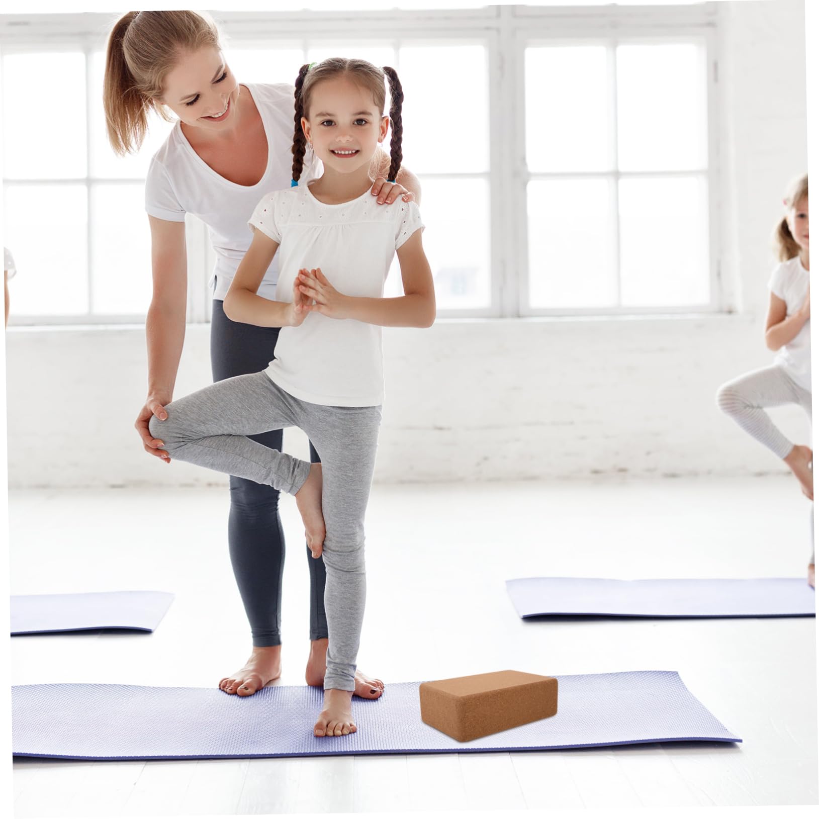 Toddmomy Bloque De Corcho Para Yoga Bloque Antideslizante Accesorio Multifuncional Para Fitness y Bailar