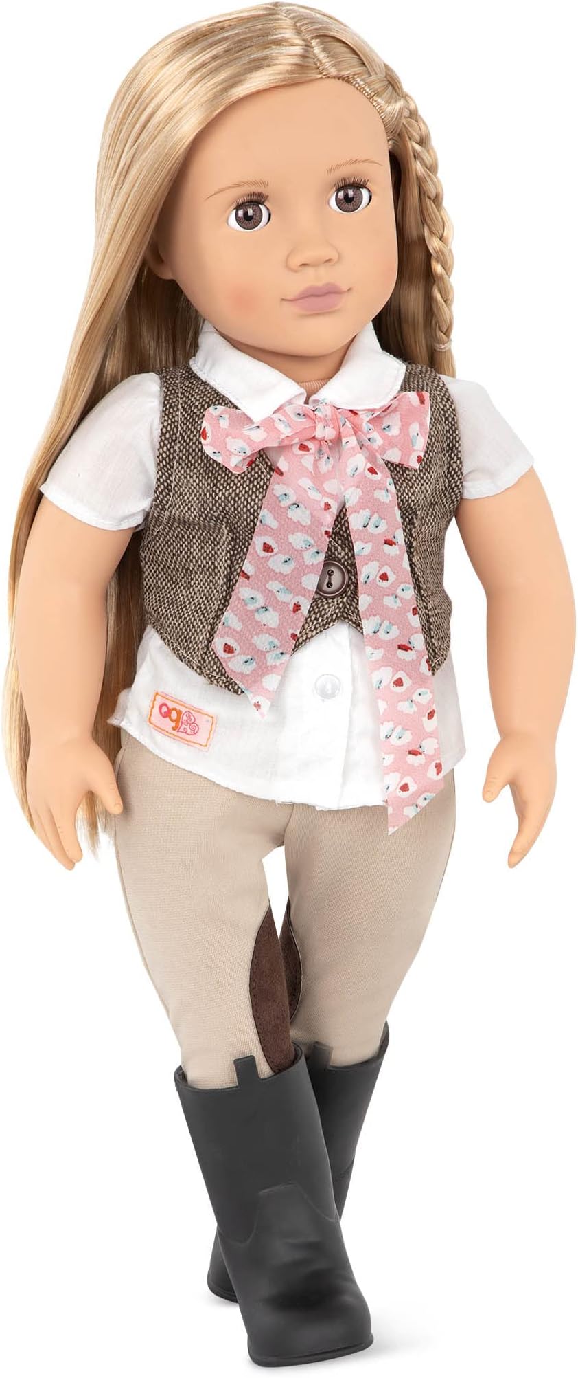 Our Generation Doll by Battat- Leah 18" Regular Non-Posable Equestrian Horse Riding Doll- for Ages 3 & Up